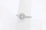 0.9cttw Diamond Ring In 14k White Gold 2.5 Grams Size 7.25 Eb0126rpxdu
