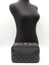 Louis Vuitton Trousseau Toilette Toiletry Bag Gm In Monogram Eclipse Coated Canvas Fw0726rxzdu