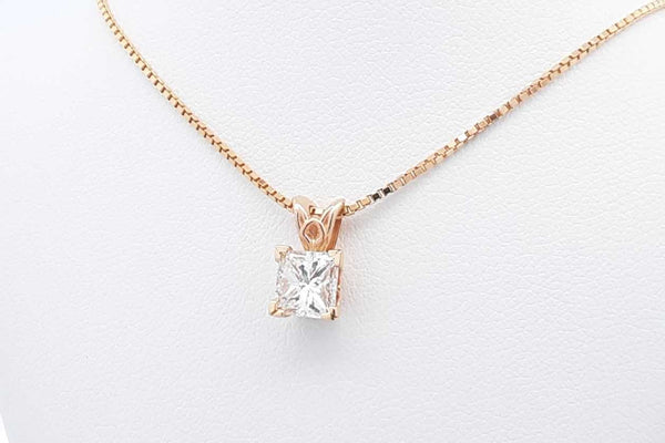 Approx. 1.01ctw Diamond 14k Yellow Gold Pendant & Chain 3.3 Grams Eb1124wxxzdu