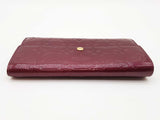 Louis Vuitton Sarah Purple Vernis Monogram Patent Leather Wallet Do0926lorde