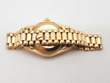 Rolex 26 Datejust Champagne Dial Diamonds Sapphires 18k Yg Watch Do0326irxzde