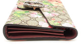Gucci Dionysus Gg Blooms Supreme Monogram Canvas Wallet With Chain Eb0826pxzsa