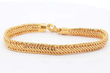 23k Yellow Gold Macaroni Link Bracelet 30.3 Grams 6.25 Inch Eb0526wxxzsa