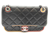 Chanel Cuba Color Flap Black Quilted Leather Shoulder Bag Do0525oxzxde