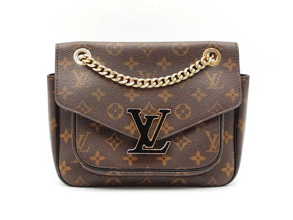 Louis Vuitton Passy Chain Shoulder Bag In Monogram Coated Canvas Fw0825erxdu