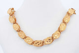 21k Yellow Gold Etched Link Chain Necklace 23.8 Grams 22 Inch Eb0626orxzde