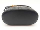 Christian Dior Caro Mini Black Leather Crossbody Vanity Case Bag Do1125exzde