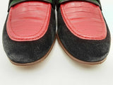 Gucci Web Horsebit Suede & Croc Embossed Leather Loafers Size 36.5 Fw1124oxzsa