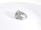 2.81ctw Diamonds 14k White Gold 9.7 Grams Ring Size 6.5 Sd0525lzizsa