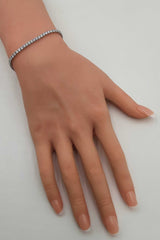 4.05 Cttw Lab-grown Diamond & 14k Gold Tennis Bracelet 6g 7 Inch Fw0326lwxzdu