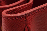 Prada Red Saffiano Leather Tote Bag Eb0526clrsa