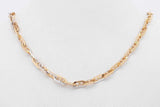 18k Two Tone Gold Mariner Link Chain Necklace 10.5 Grams 24 Inch Eb0726eoxsa