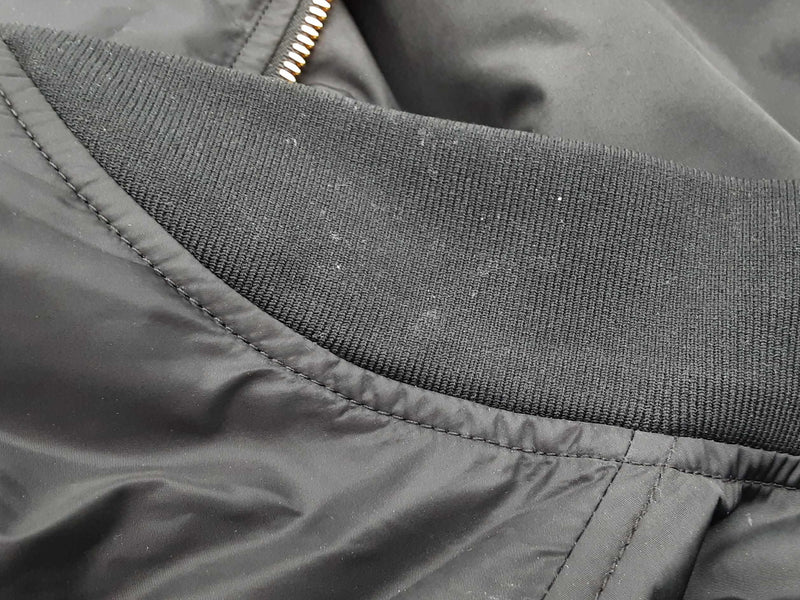 Gianni Versace Black Nylon Bomber Jacket Size Italian 54 Do1025orxde