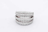 1.51cttw Diamond Ring In 18k White Gold 11.5 Grams Size 6 Eb0926lxxzsa