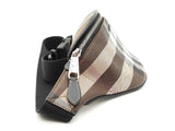 Burberry Mini Cason Belt Bag In Dark Birch Brown Check Coated Canvas Fw0326oxzdu