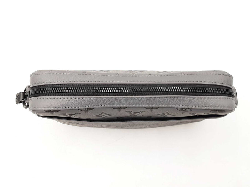 Louis Vuitton Trio Messenger Bag In Anthracite Grey Monogram Shadow Fw0825lozxdu