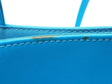 Telfar Cyan Blue Vegan Leather Medium Shopping Tote Bag Do0726rxde