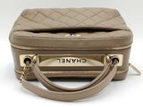 Chanel Trendy Cc Bowling Bag Beige Aa0926ezxsa