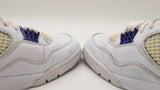 Nike Air Jordan 4 Retro "Metallic Purple" Sneakers Size 11.5 Fw0126wxzdu