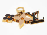 Louis Vuitton Fleur De Monogram Gold-tone & Enamel Bag Charm Fw0725lxzdu