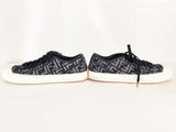 Fendi Domino Ff Denim Low Top Sneakers Size 12us Sd10225lcrde