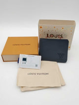 Louis Vuitton Dark Blue Leather Multiple Wallet Eb1026oxzsa