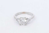 2.11ctw Lab Grown Diamond Ring In 14k White Gold 2.6 Grams Size 5 Eb0825plrdu