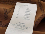 Louis Vuitton Brown Giant Reverse Monogram Silk Button Up Shirt Do0425pxzde