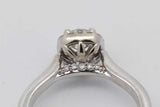 0.62cttw Diamond Ring In 14k White Gold 3.6 Grams Size 4.75 Eb1026wrxsa