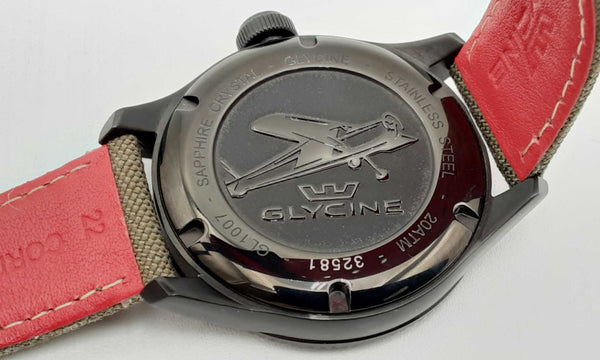 Glycine Gl1007 45 Airman Gmt Black Dial Steel Quartz Watch Dolxzsa 144010002777