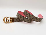 Gucci Marmont Reversible 40mm Belt In Gg Supreme Canvas Size 95/38 Fw0926lordu