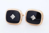 14k Yellow Gold Cuff Links With Diamonds 10.2 Grams Eb0826lwxzde