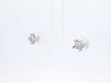 0.50 Cttw Princess-cut Diamond & 14k White Gold Illusion Set Earrings 1.3 Grams Fw0826orxdu