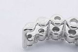 0.42cttw Diamond Graduated Journey Pendant 14k White Gold 1.1 Grams Eb0326llxsa