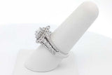 1.61cttw Diamond Ring In 10k White Gold 5.2 Grams Size 7.25 Eb0926rcrsa