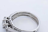0.75cttw Diamond 14k White Gold Ring 8.3 Grams Size 11 Eb0526crxde