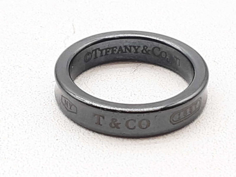 Tiffany & Co. 1837 Titanium Ring Size 5 Do0125lxzde
