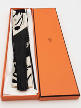 Hermes Bouquet Final Silk & Leather Fringe Twilly Eb0126exzsa