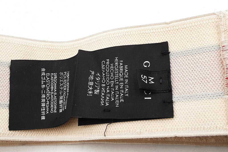 Gucci Web Terry Elastic Headband Size M 57 Eb1025rxdu