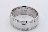 0.48cttw Diamond Band Ring In 14k White Gold 11.7 Grams Size 11 Eb0926erxsa
