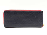 Louis Vuitton Blooming Flower Clemence Wallet In Navy Blue Monogram Empreinte Leather Fw0726lwrdu