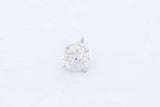 1.0ctw Diamond Stud Screwback Earring In 14k White Gold 0.7 Grams Eb0126lrxzde