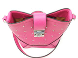 Mcm Studded Pink Leather Bucket Bag Sd0726crdu