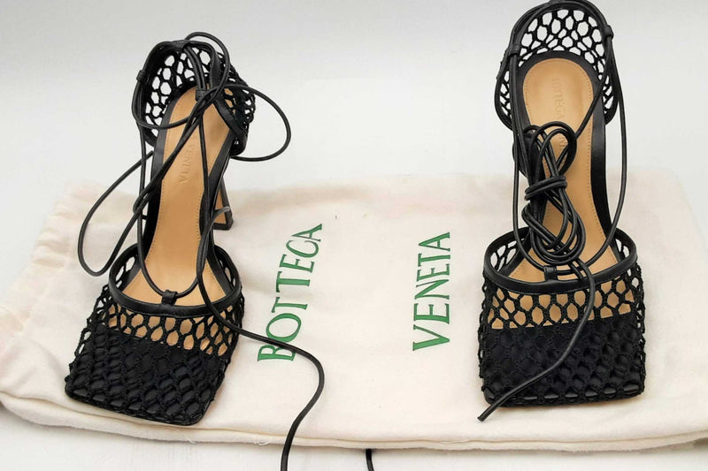 Bottega Veneta Stretch Lace- Up Sandals Size 35 Eb1224oorsa