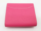 Hermes Constance Slim Rose Tyrien Pink Epsom Palladium Wallet Do0126wxzxde