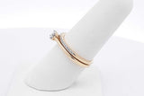 Diamond Wedding Set In 10k Yellow Gold 3 Grams Size 7 Eb0826srsa