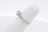 0.70cttw Diamond Ring In 14k White Gold 2.5 Grams Size 4.5 Eb0925czxsa