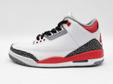 Nike Air Jordan 3 Retro "Fire Red" Mid-top Sneakers Size 7.5 Fw0126lxzdu