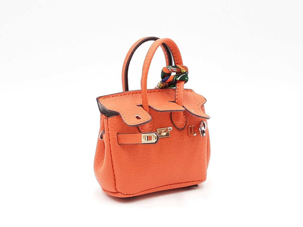 Mini Luxury Bag Charm In Orange Fw0825idu