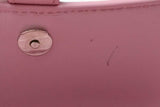 Balenciaga Hourglass Pink Crocodile Embossed Leather Chain Wallet Eb1026wrxsa